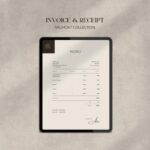 Tablet mit digitaler Rechnung und der Überschrift „Invoice & Receipt“